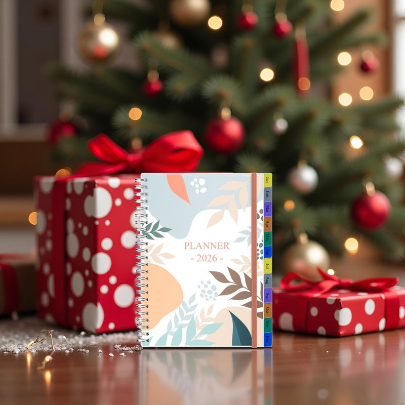 Nokingo 2026 Planner - Weekly & Monthly Planner Runs January 2026 to December 2026, 6.25" x 8.25", 12 Monthly Tabs, 14 Notes Pages, Inner Pocket, Flexible Cover with Twin-Wire Binding, Planners 2026 - Image 4